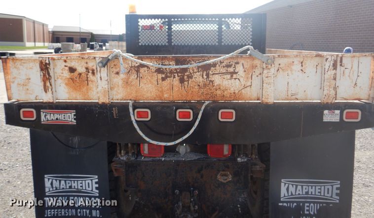 image for item DM7258 1996 Ford F800  dump flatbed truck