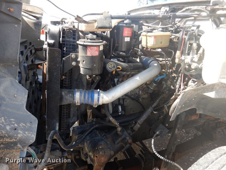 image for item DM7258 1996 Ford F800  dump flatbed truck