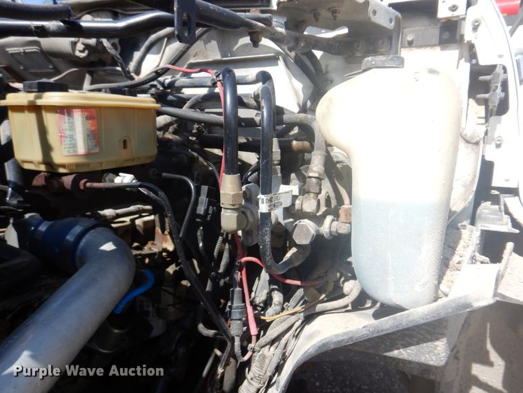 image for item DM7258 1996 Ford F800  dump flatbed truck