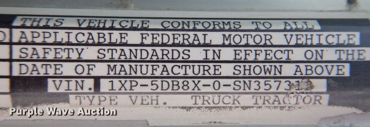 image for item DN7311 1995 Peterbilt 379  dump truck