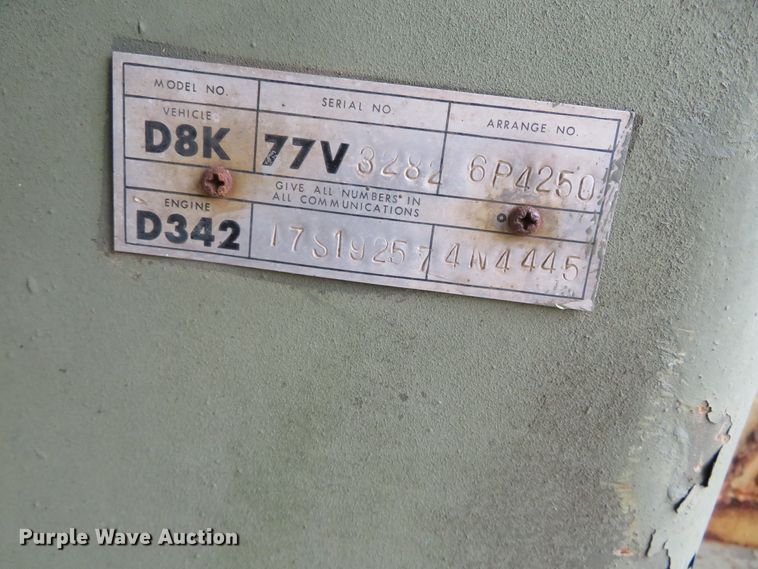 image for item DN7939 1975 Caterpillar D8K  dozer