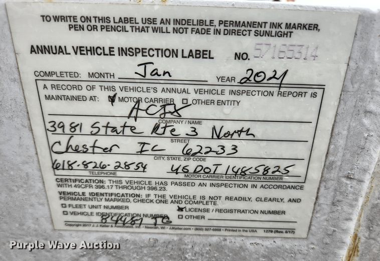 image for item HK9417 1978 Belshe T-8  equipment trailer