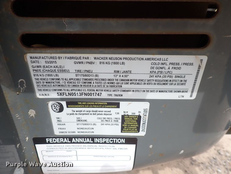 image for item HR9802 2015 Wacker Neuson LTN6L  light plant