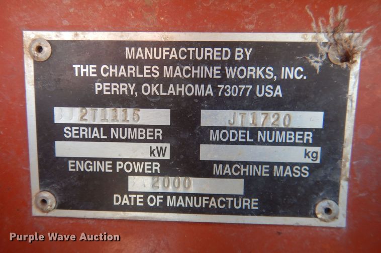 image for item HU9391 2000 Ditch Witch JT1720  directional boring unit