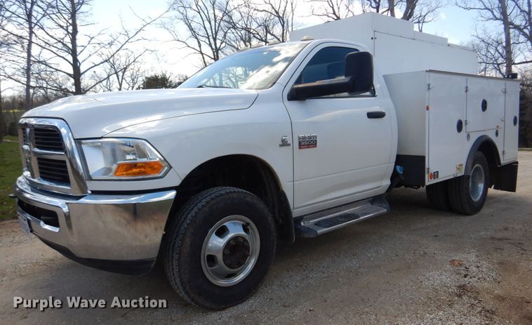 image for item IM9700 2012 Dodge Ram 3500HD  utility bed pickup truck