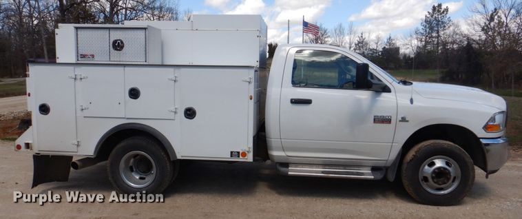 image for item IM9700 2012 Dodge Ram 3500HD  utility bed pickup truck