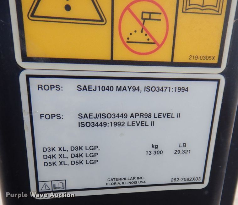 image for item IM9870 2008 Caterpillar D3K XL  dozer