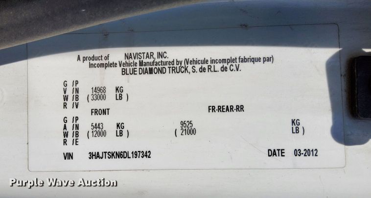 image for item IM9876 2013 International 4300  rollback truck