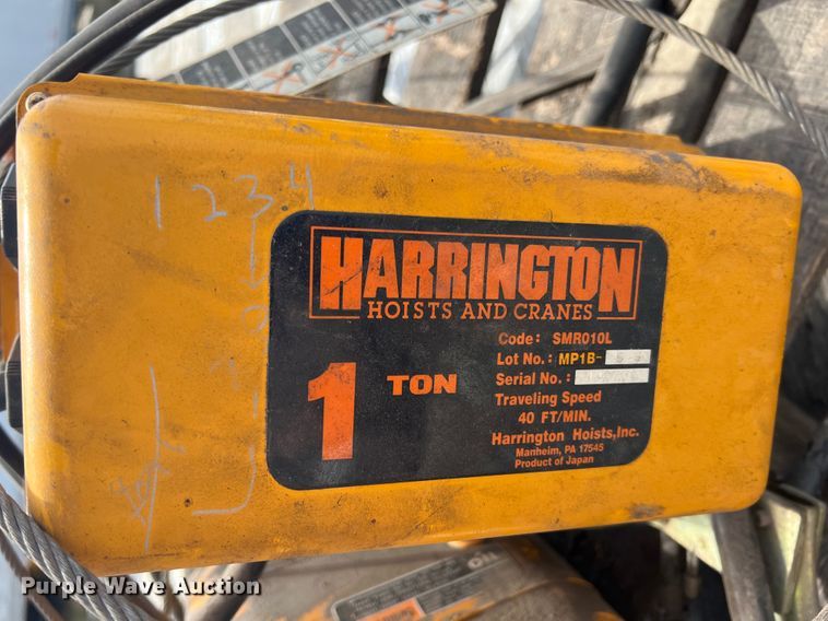 image for item JH9210 (5) Harrington bridge cranes