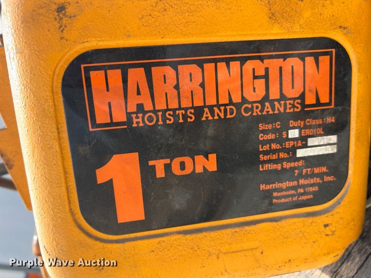 image for item JH9210 (5) Harrington bridge cranes