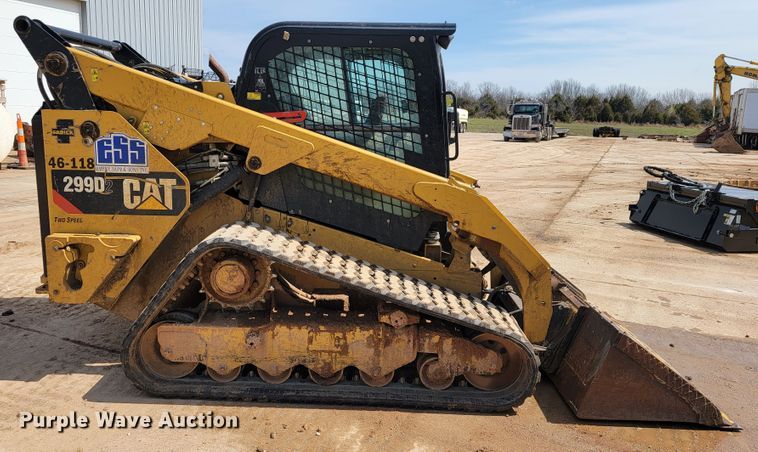 image for item JL9686 2017 Caterpillar 299D2  tracked skid steer loader