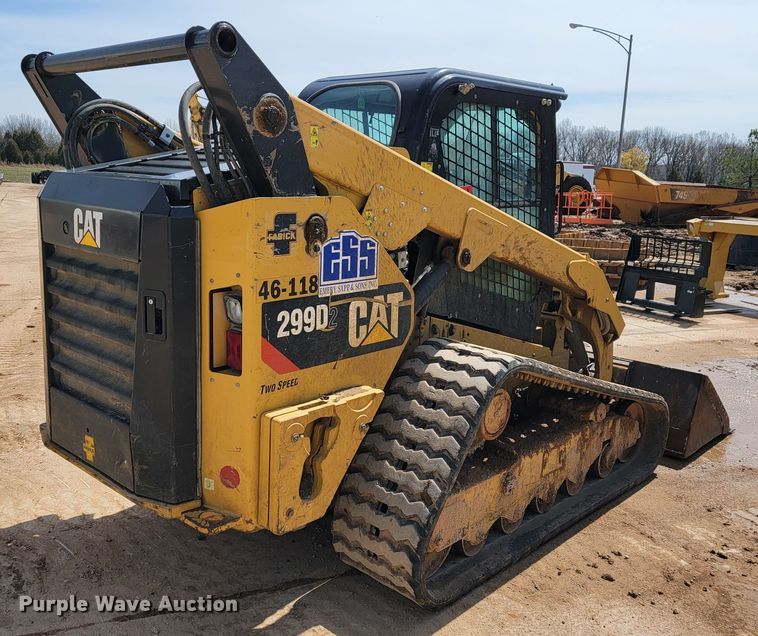 image for item JL9686 2017 Caterpillar 299D2  tracked skid steer loader