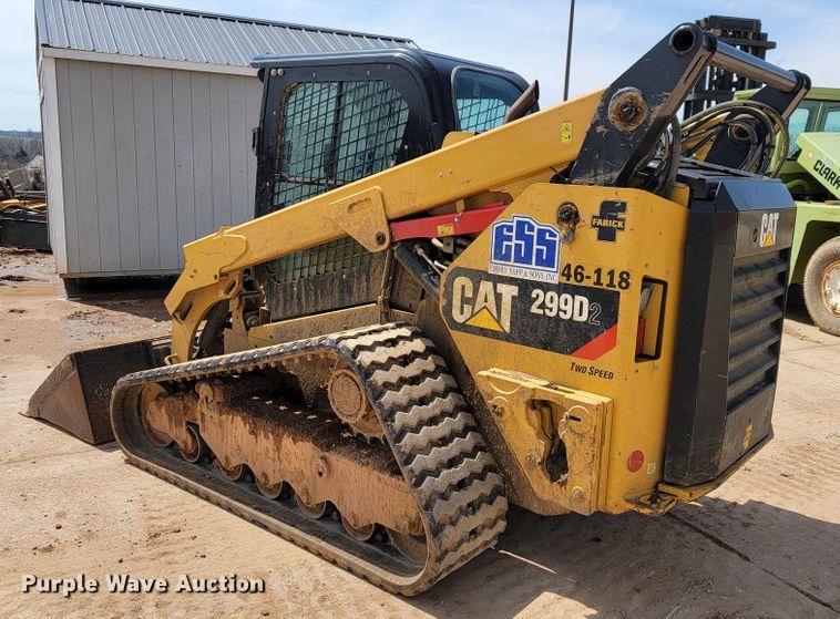 image for item JL9686 2017 Caterpillar 299D2  tracked skid steer loader
