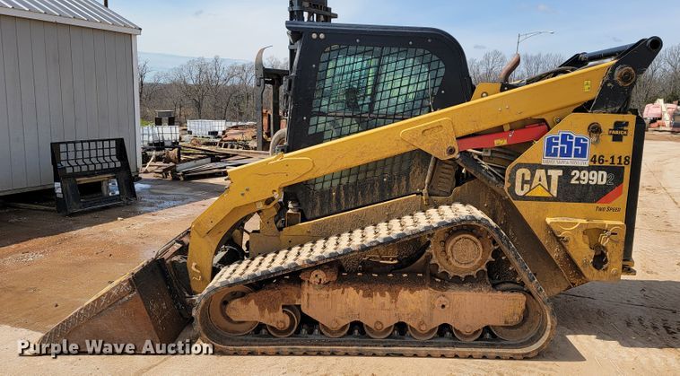 image for item JL9686 2017 Caterpillar 299D2  tracked skid steer loader