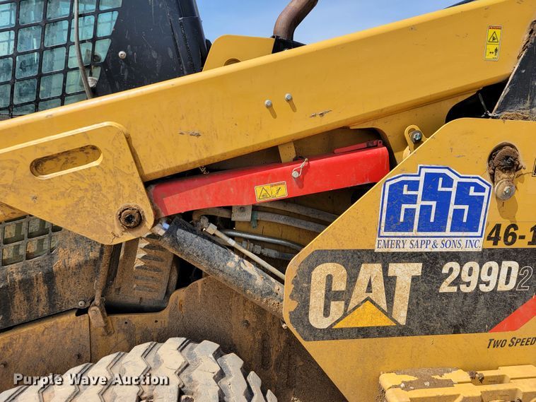 image for item JL9686 2017 Caterpillar 299D2  tracked skid steer loader