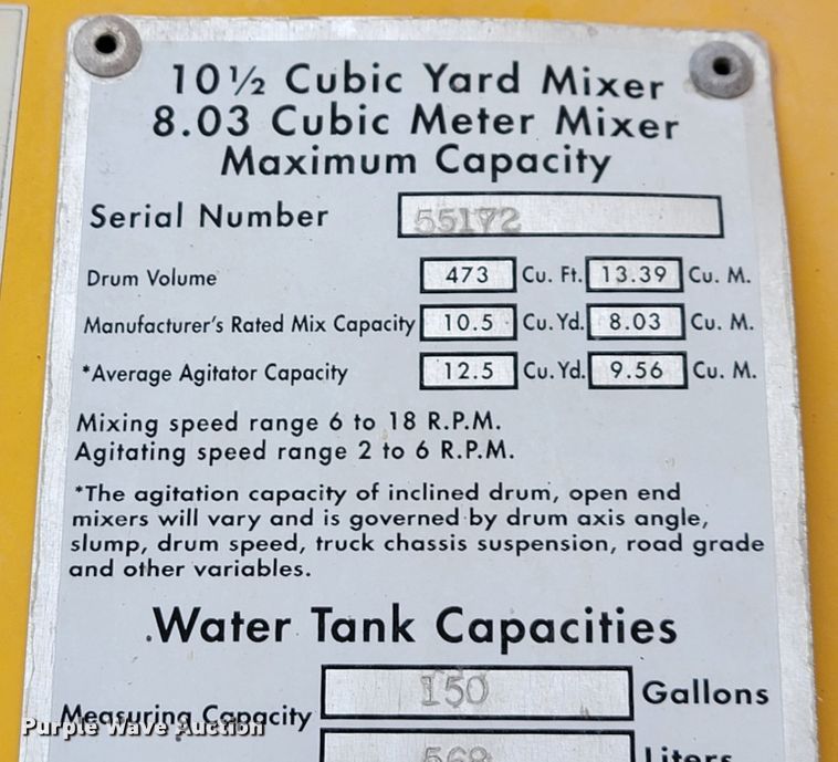 image for item JL9694 2000 Freightliner FLD  ready mix truck