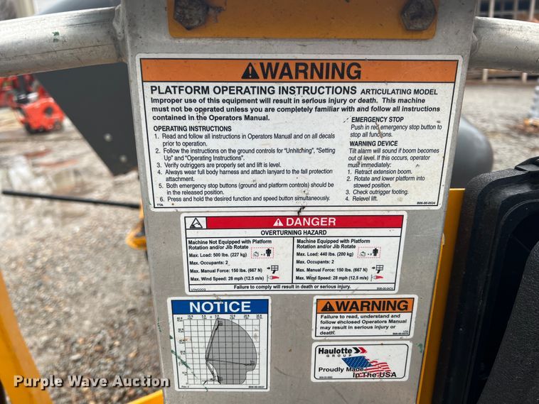 image for item JQ9049 2019 Haulotte 5533A  boom lift