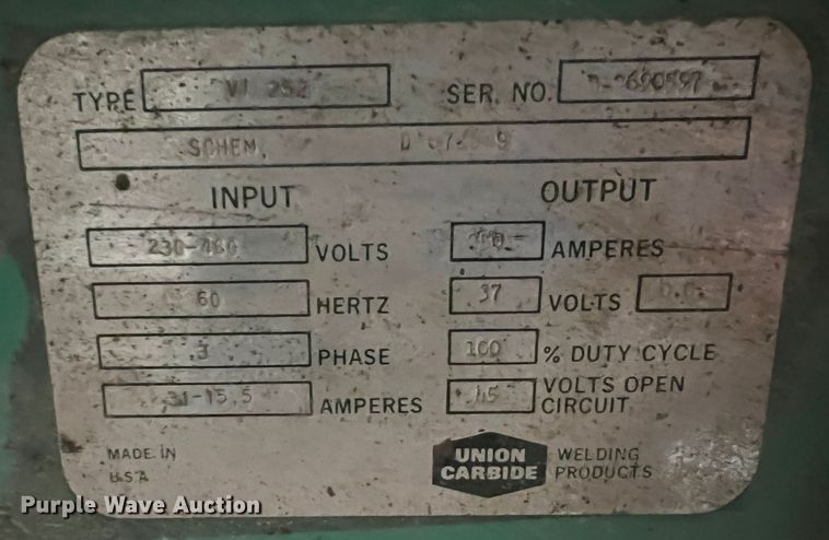 image for item JQ9053 Linde VI-252  welder
