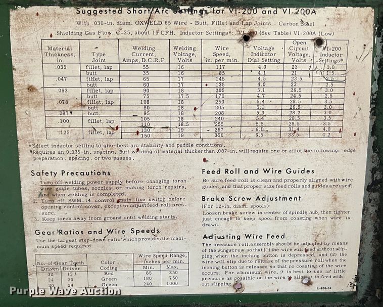 image for item JQ9053 Linde VI-252  welder