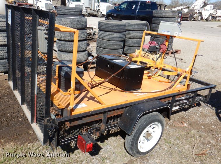 image for item JS9071 KM International KM2-18X C1M1  asphalt patch heater with Carry-On trailer