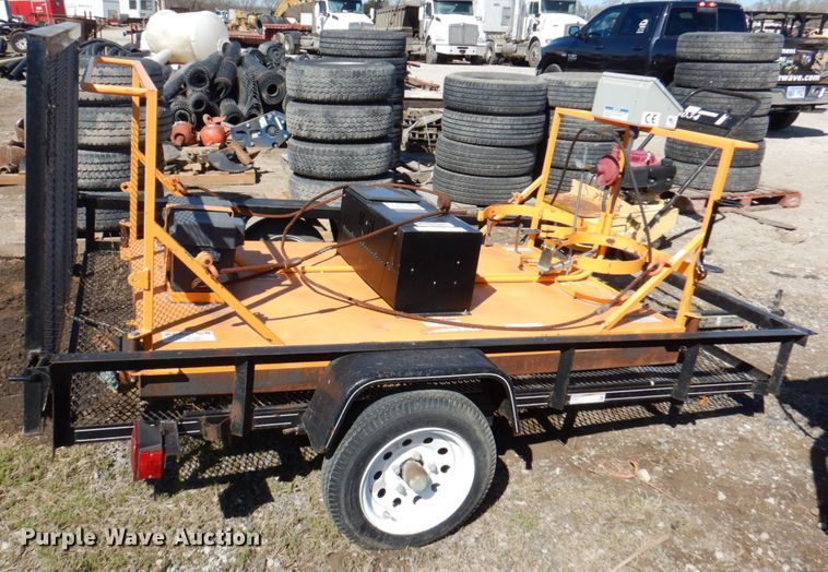 image for item JS9071 KM International KM2-18X C1M1  asphalt patch heater with Carry-On trailer