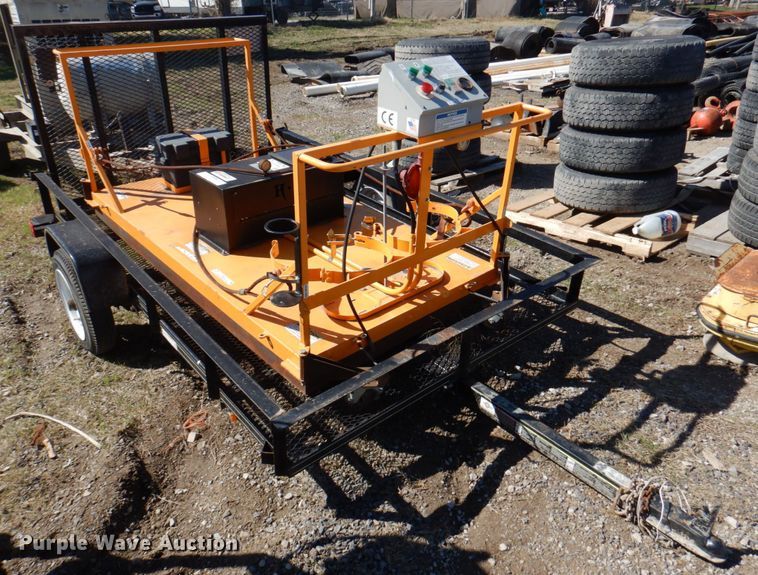 image for item JS9071 KM International KM2-18X C1M1  asphalt patch heater with Carry-On trailer