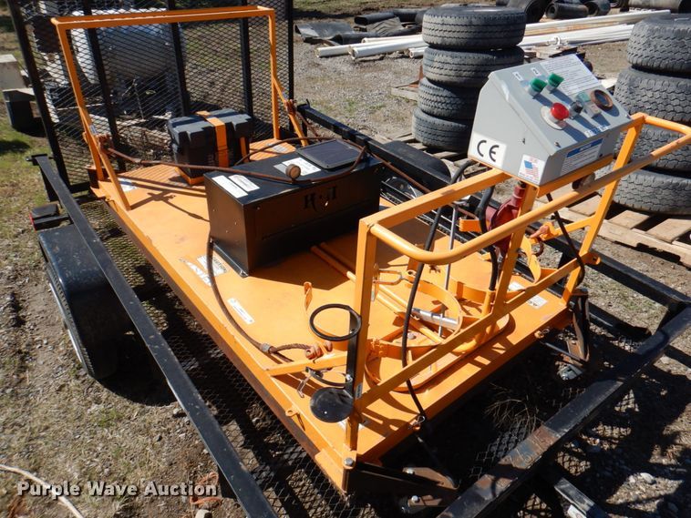 image for item JS9071 KM International KM2-18X C1M1  asphalt patch heater with Carry-On trailer