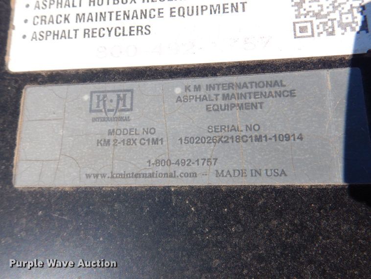 image for item JS9071 KM International KM2-18X C1M1  asphalt patch heater with Carry-On trailer