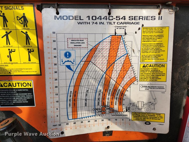 image for item KE9865 2008 JLG 1044C-54 Series II  telehandler