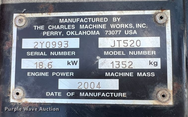 image for item KG9898 Ditch Witch JT520 directional boring unit