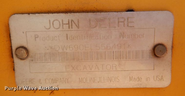 image for item KP9208 1996 John Deere 690E LC  excavator