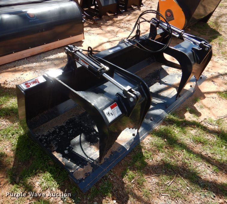 image for item KP9218 Stout 84-FB-D  Stout 84-FB-D 84" W skid steer grapple bucket