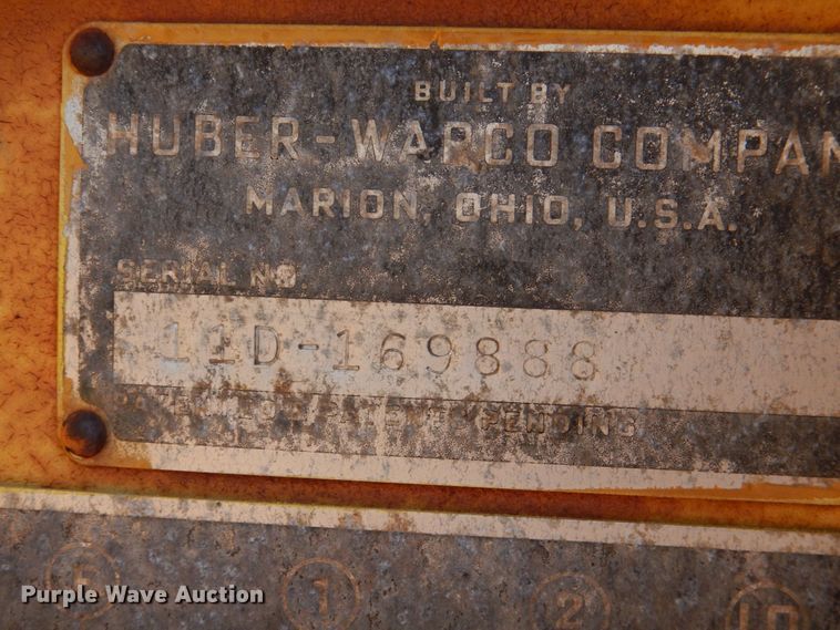 image for item KP9236 1962 Huber 11D  motor grader