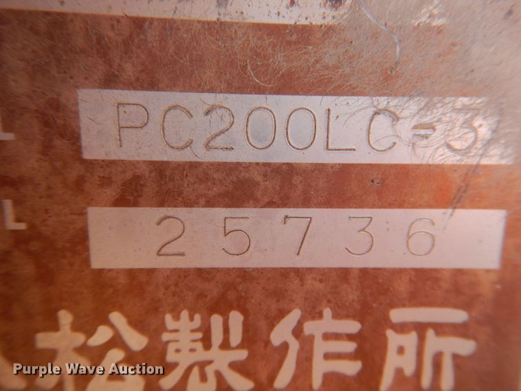 image for item KP9245 Komatsu PC200LC-3  excavator