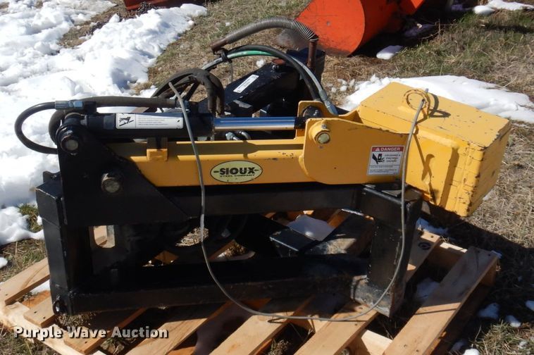 image for item KU9706 Sioux Steel Company skid steer post driver