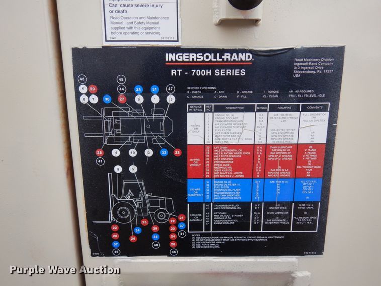 image for item MF9532 Ingersoll Rand RT-708H  forklift