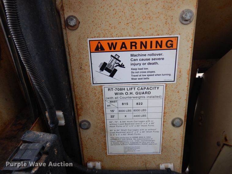 image for item MF9532 Ingersoll Rand RT-708H  forklift