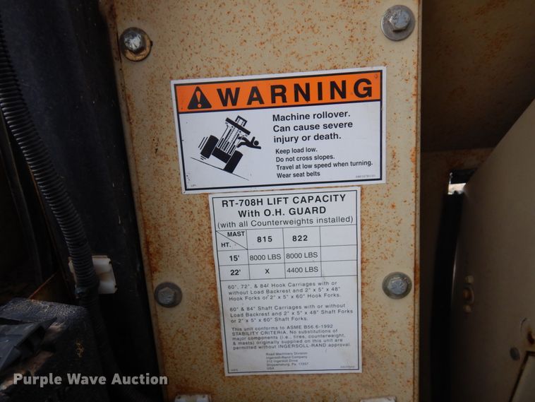 image for item MF9532 Ingersoll Rand RT-708H  forklift