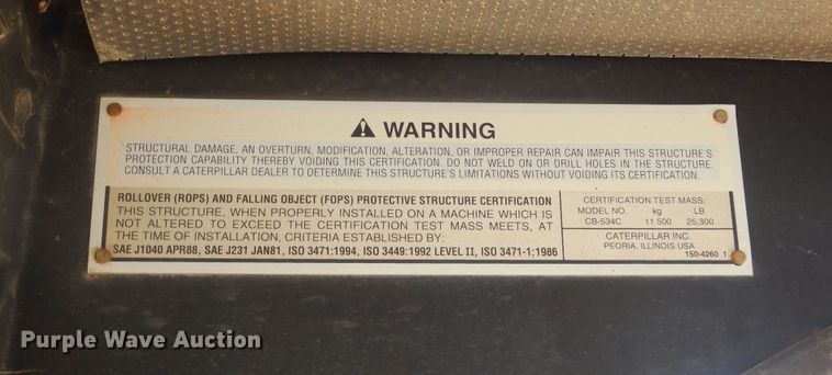 image for item MX9965 1998 Caterpillar CB 534C  double drum roller