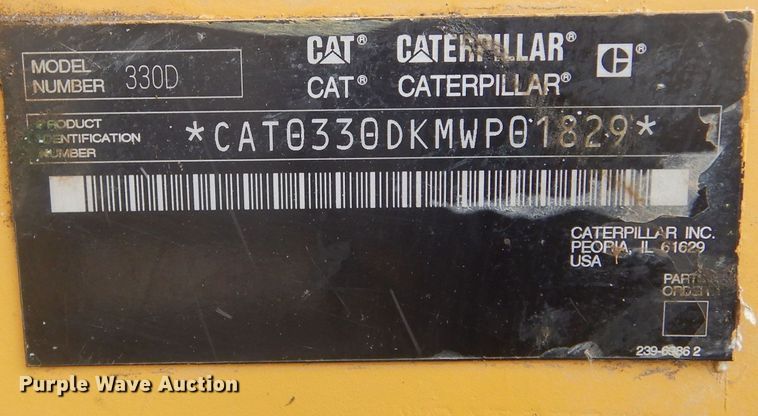 image for item MX9975 2007 Caterpillar 330DL  excavator