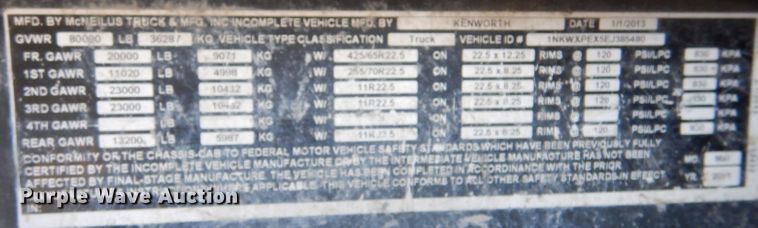 image for item DK7262 2014 Kenworth W900  ready mix truck