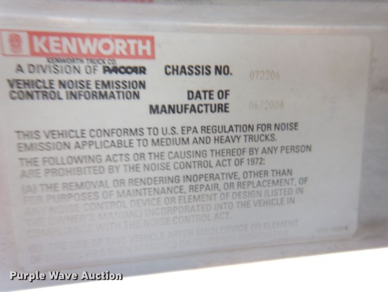 image for item DN1448 2005 Kenworth W900  ready mix truck