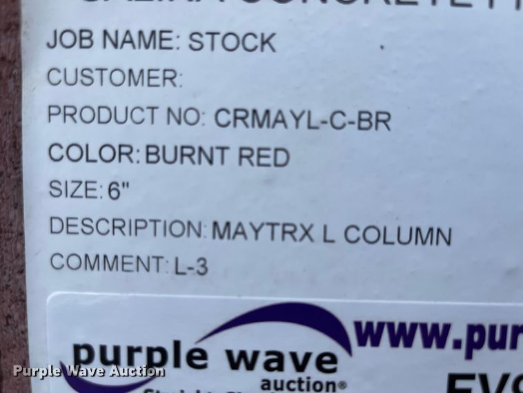 image for item FV9439 (26) pallets of 6" Maytrx L column stones