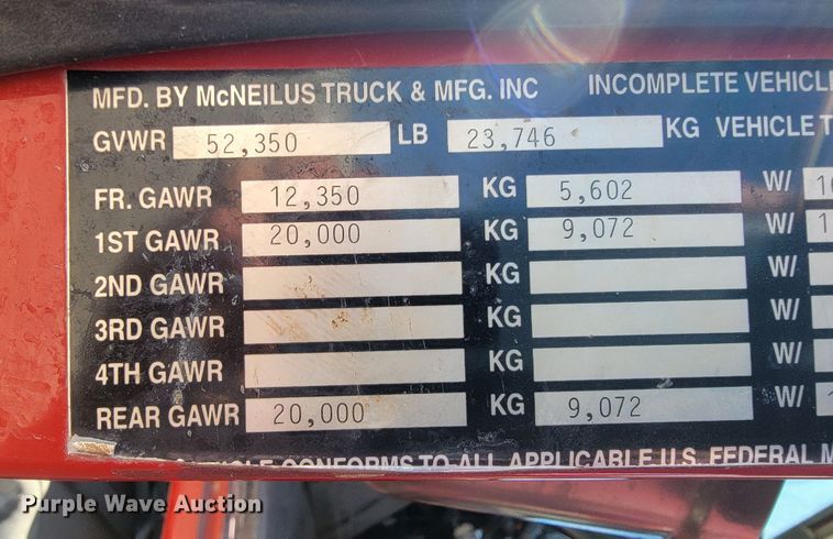 image for item JE9980 1998 International 2554  ready mix truck