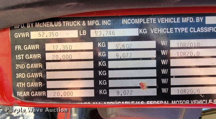 image for item JE9981 1998 International 2554  ready mix truck