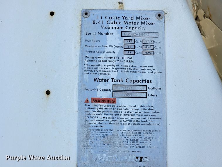 image for item JF9007 2001 Kenworth W900  ready mix truck