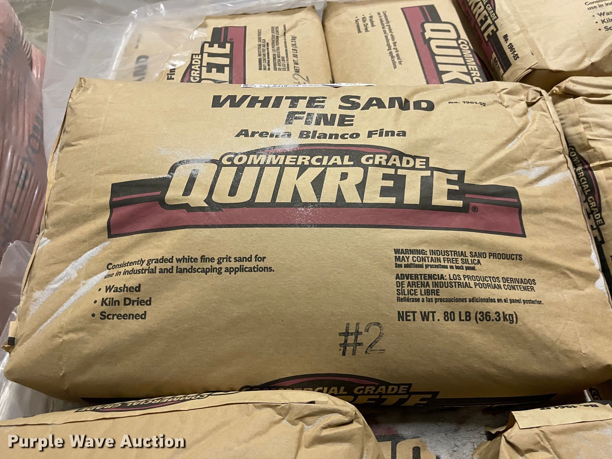 Approximately 45 bags of Quikrete fine white sand in Salina, KS Item
