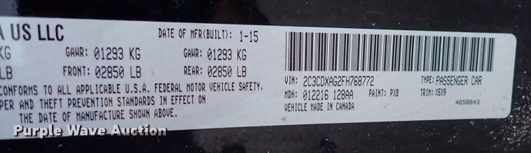 image for item DP4415 2015 Dodge Charger Police