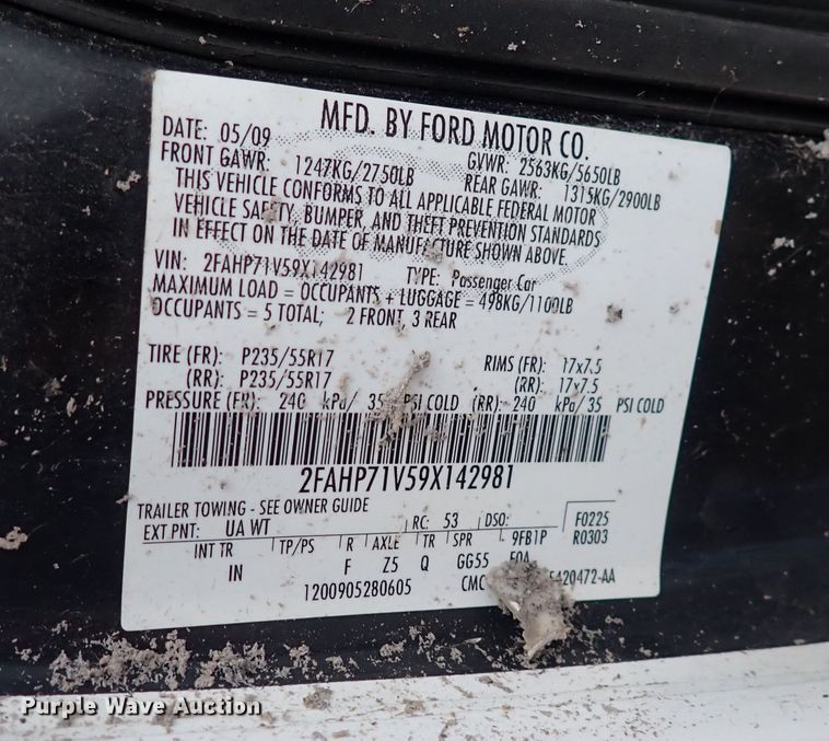 image for item DP4421 2009 Ford Crown Victoria Police Interceptor