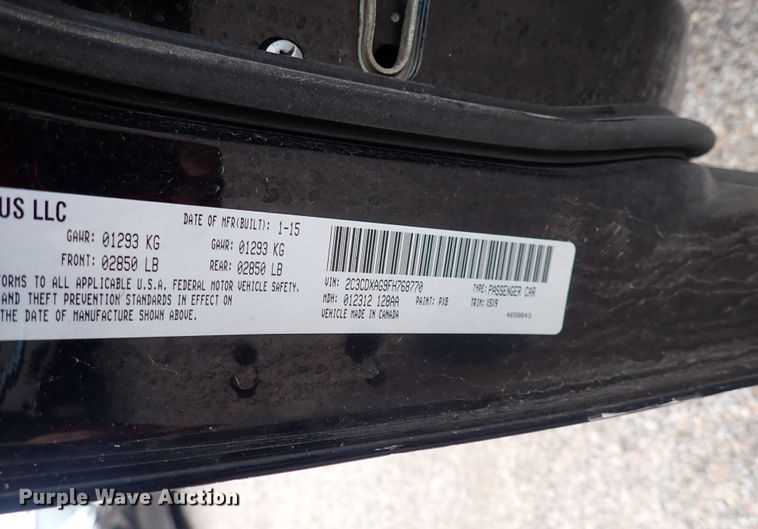 image for item DP4425 2015 Dodge Charger Police